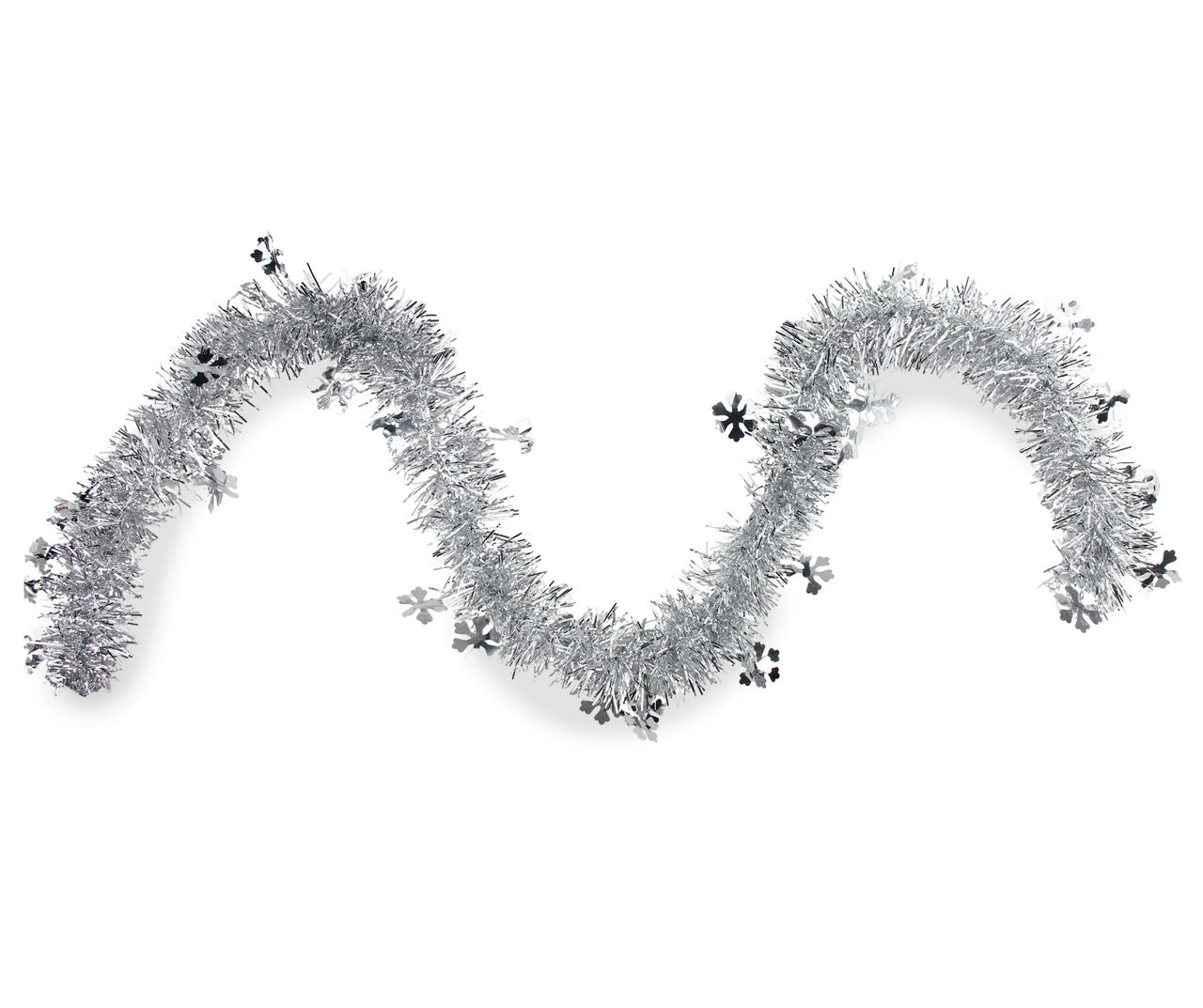 Northlight 50' Silver Snowflake Tinsel Garland Big Lots