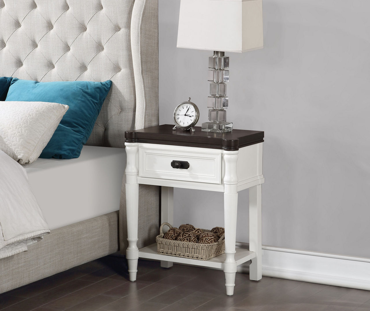 Dimora black deals nightstand