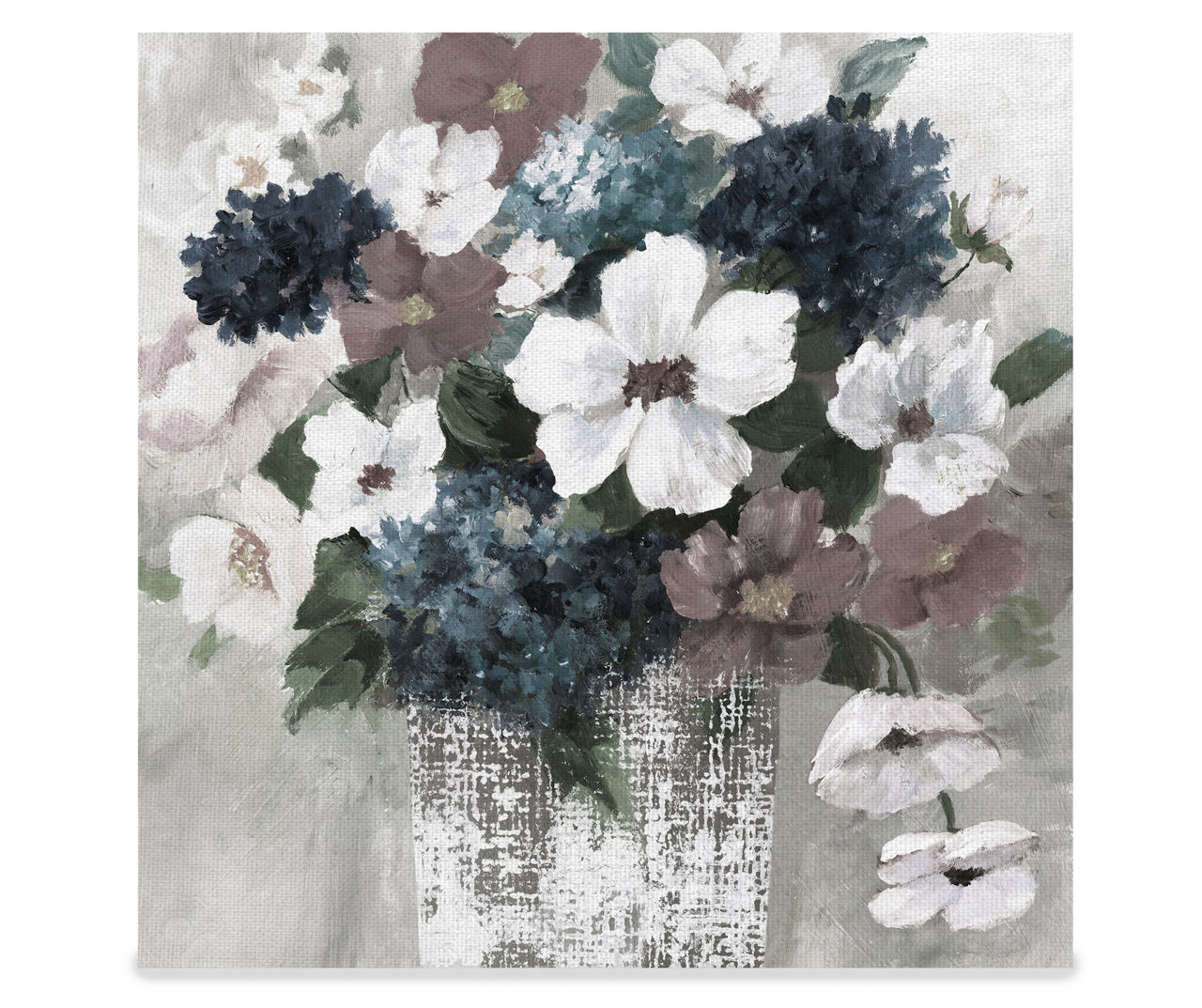 Linen Bouquet Wrapped Canvas Big Lots