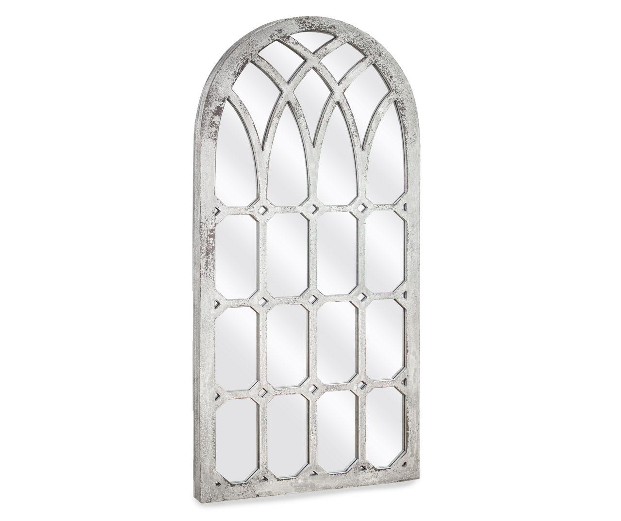 Whitewash Cathedral Window Mirror Big Lots