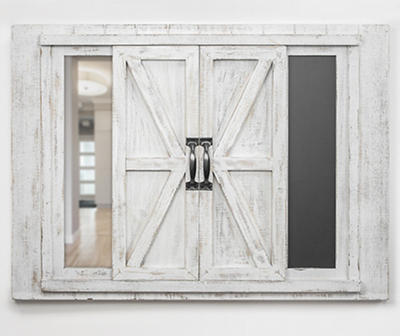 Barn Door Collage Picture Frame with Chalkboard and Mirror - Big Lots