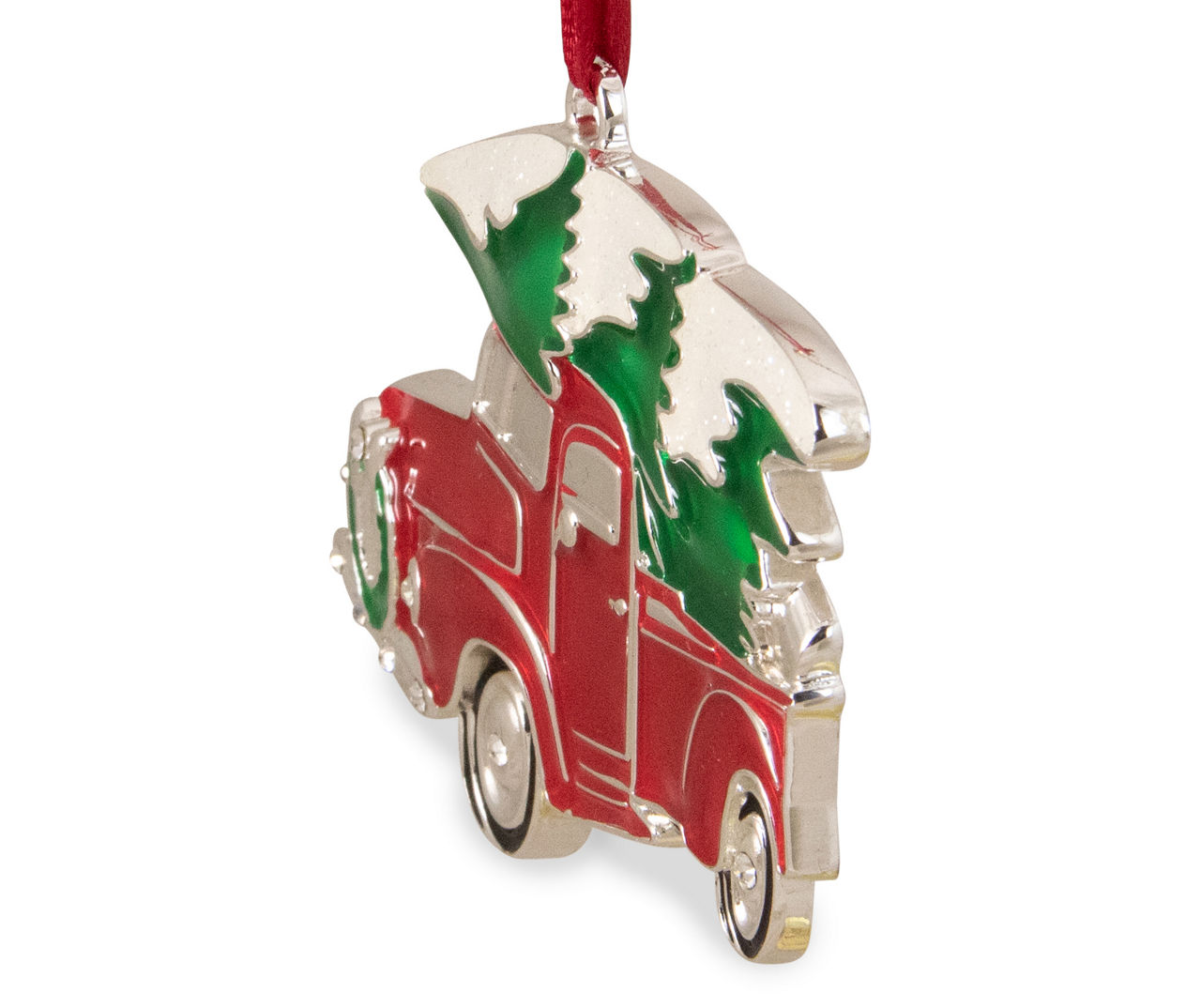 Northlight Retro Pickup Truck & Tree Metal Ornament | Big Lots
