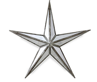 Mirrored Star Plastic Ornament
