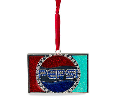 Pepsi Globe Logo Crystal Metal Ornament