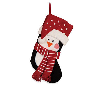 3D Penguin Hooked Stocking