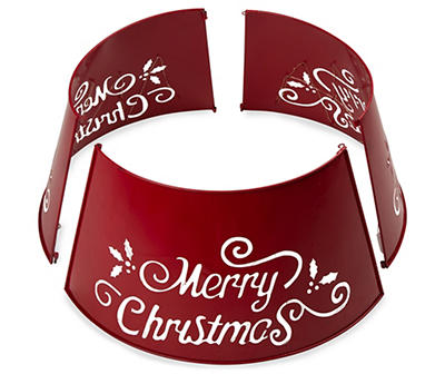 26" Christmas Words Light-Up Tree Collar
