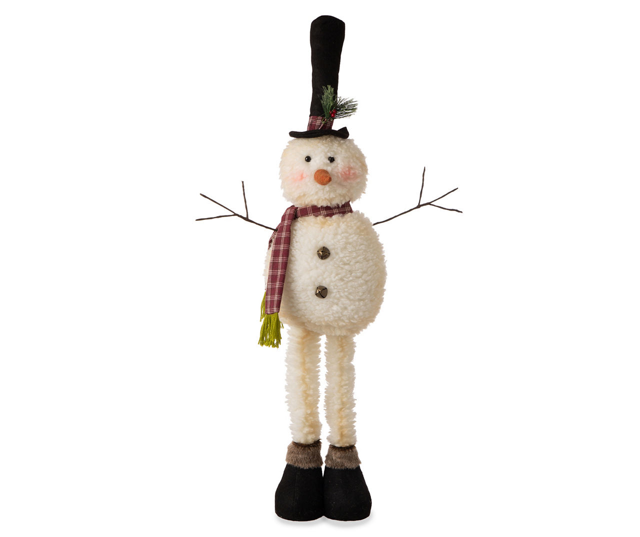 Glitzhome Snowman Telescoping Leg Standing Decor | Big Lots