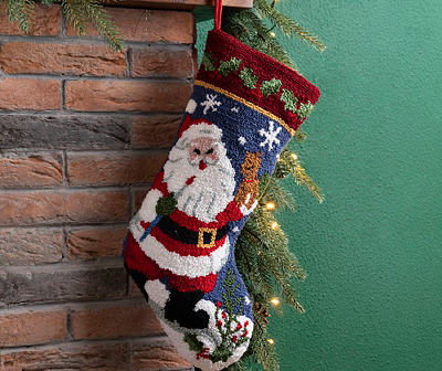 Santa & Toys Hooked Stocking