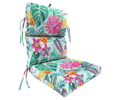 Alene Aquatic Floral Outdoor Chair Cushion