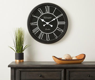 Black Rivet Wall Clock, (20”)