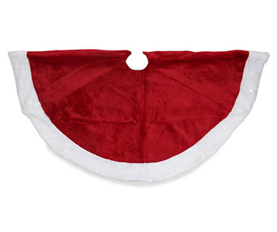 Red & White Velveteen Tree Skirt