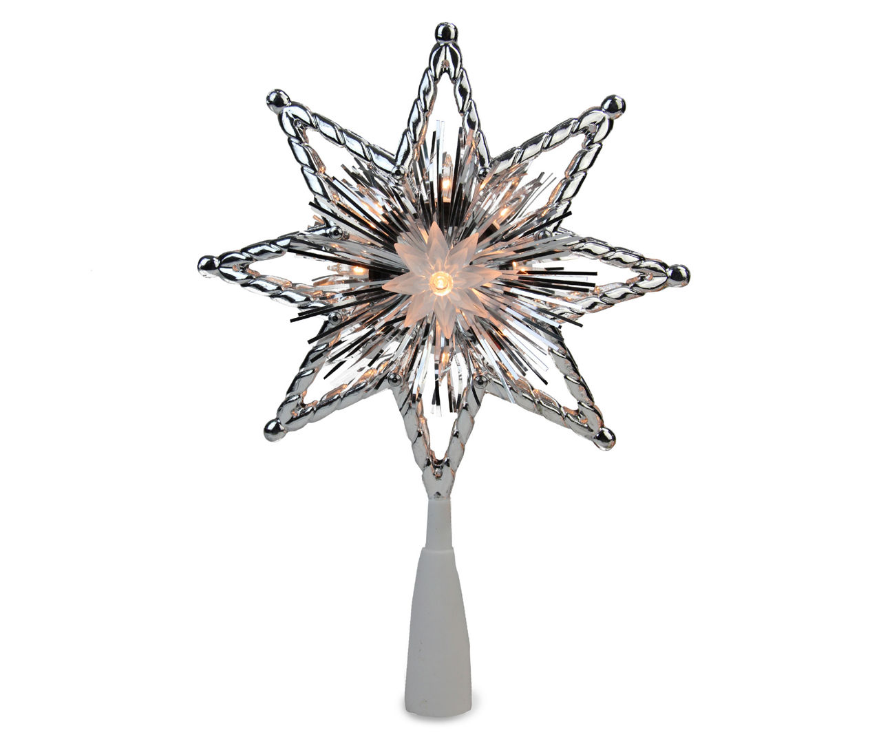 Northlight Silver & Gray Star Light-Up Tree Topper | Big Lots