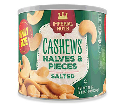 Salted Cashew Halves & Pieces, 46 Oz.
