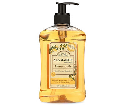 French Liquid Soap Honeysuckle, 16.9 Fl Oz Bottle