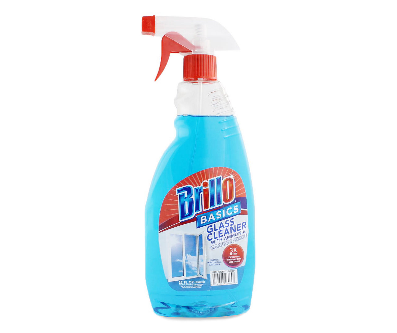 Brillo Basics Glass Cleaner with Ammonia, 22 Oz. Big Lots