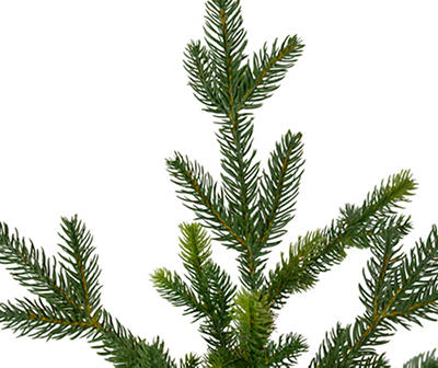 6' Noble Pine Slim Unlit Artificial Christmas Tree Urn