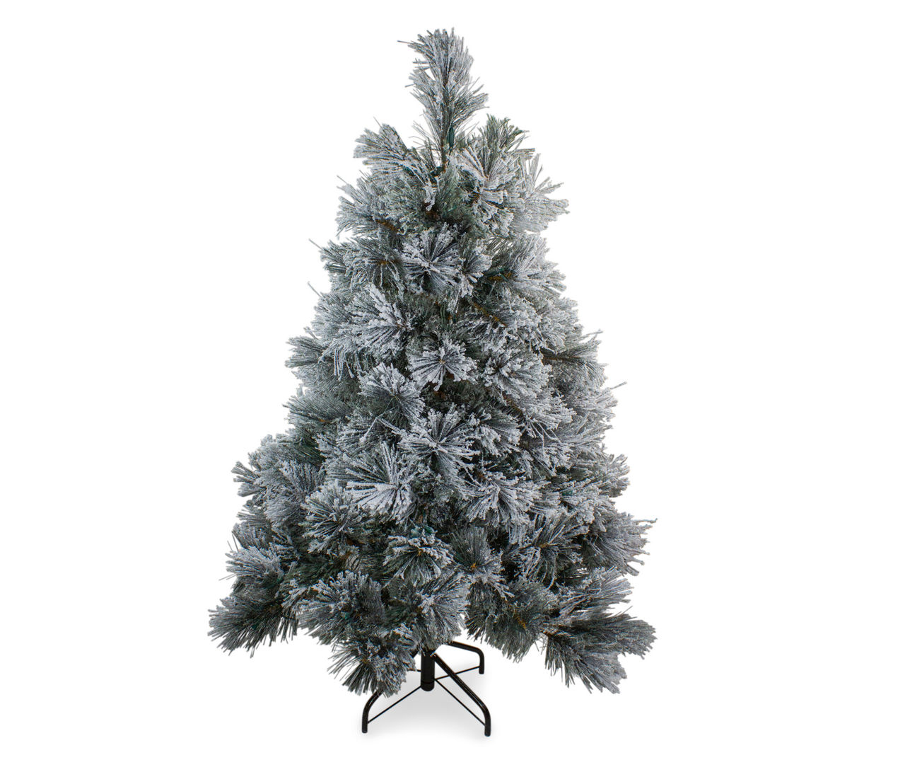 Northlight 4.5' Black Spruce Flocked Unlit Artificial Christmas Tree