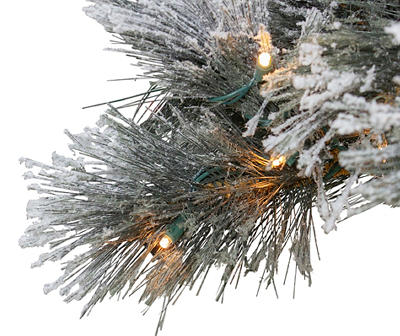4' Black Spruce Pre-Lit LED Artificial Christmas Tree with Clear Lights