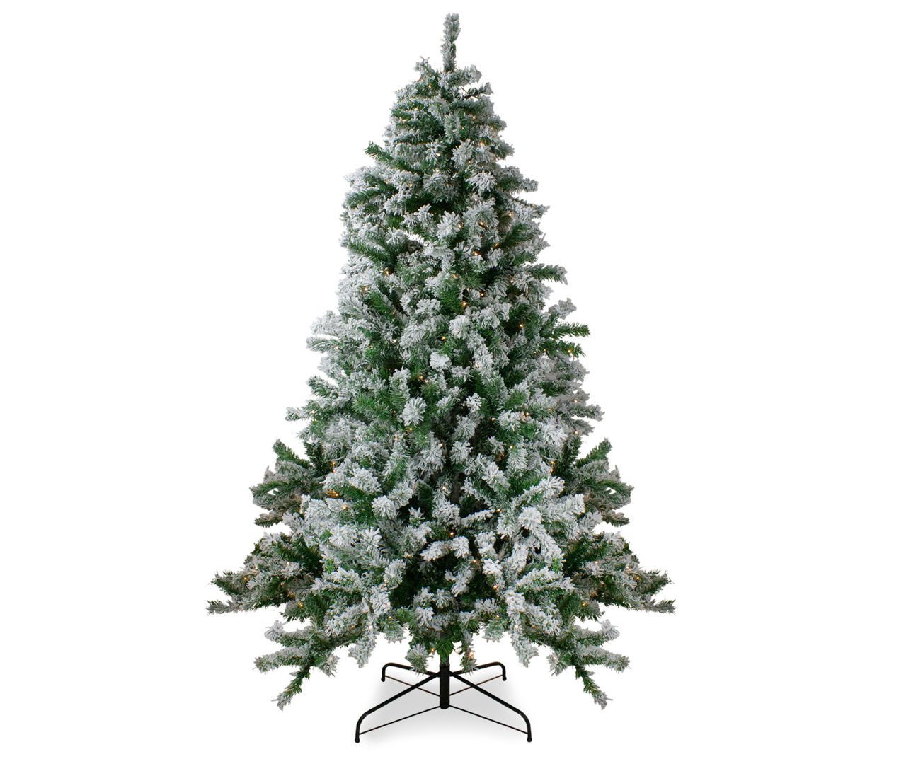 Northlight 6.5' Park Fir Flocked PreLit Artificial Christmas Tree with