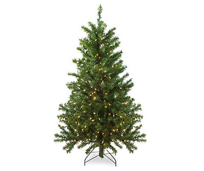 4' Canadian Pine Pre-Lit Artificial Christmas Tree with Clear Lights