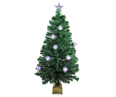 4' Pinecone Pre-Lit Artificial Christmas Tree with Fiber Optic Lights