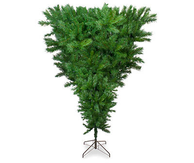 7.5' Sugar Pine Upside Down Unlit Artificial Christmas Tree