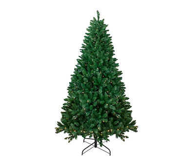6.5' Twin Lakes Fir Pre-Lit LED Artificial Christmas Tree with Warm White Lights