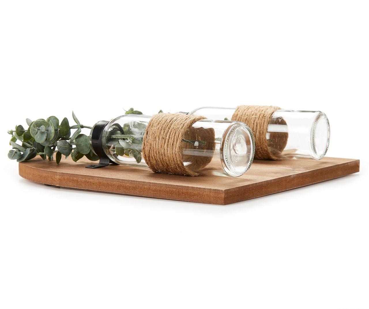 Arch Wall Decor with Greenery Vases 