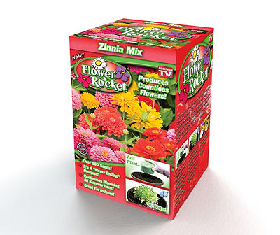 Flower Rocket Zinnia Mix Seed Disc