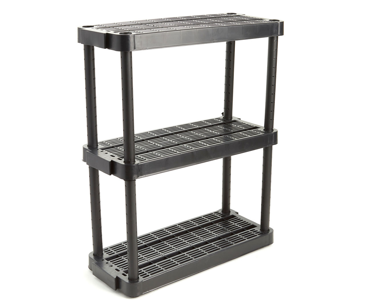 Gray 3-Tier Small Metal Shelf