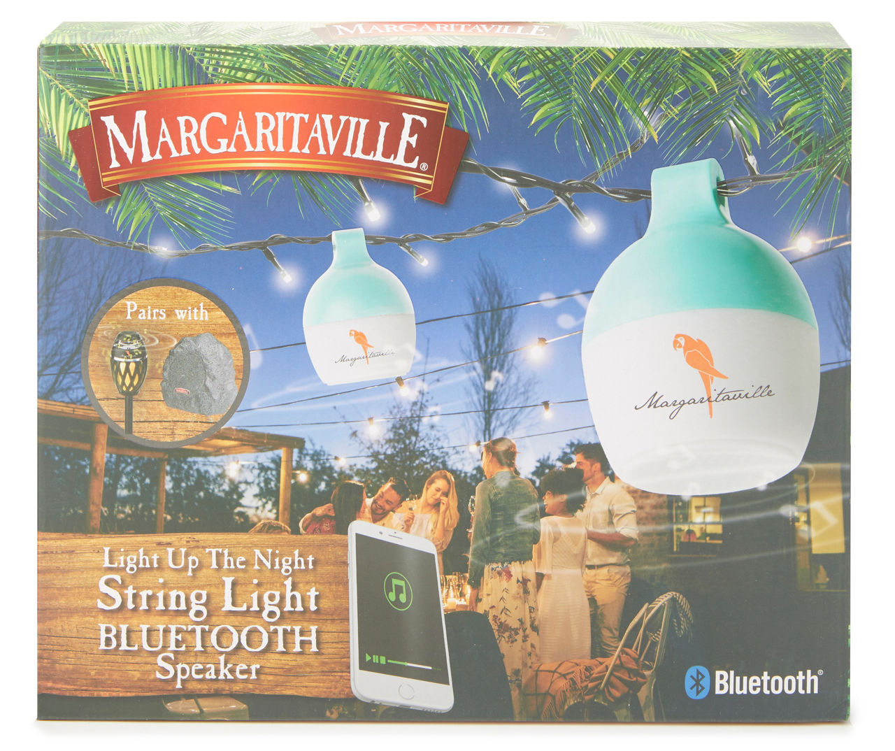 Margaritaville Light Up the Night Bluetooth Speaker String Light