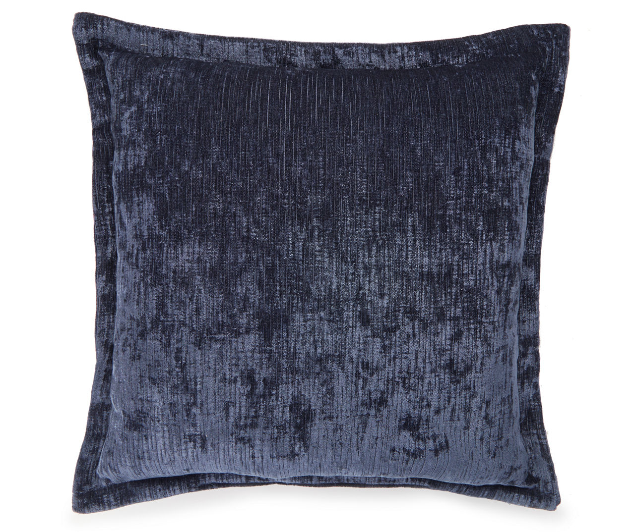 Broyhill Navy Blue Chenille Throw Pillow with Flanged Edges Big Lots
