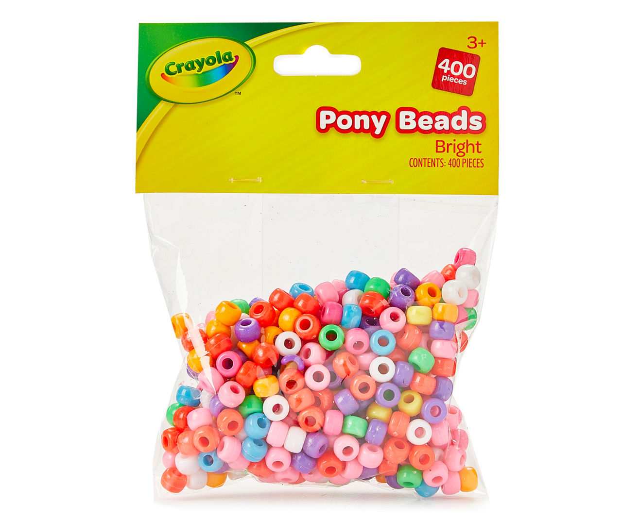 Crayola Bright Pony Beads, 400-Count