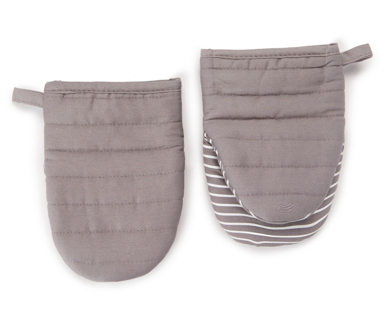 Emeril Lagasse Gray Chambray Mini Oven Mitts, 2-Pack
