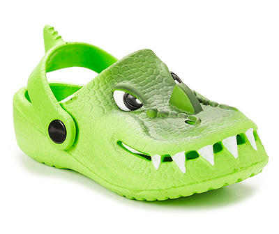 Toddler Boys' Green Dinosaur Clogs