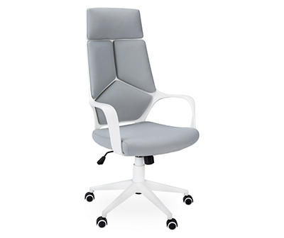 White & Gray Executive Office Chair