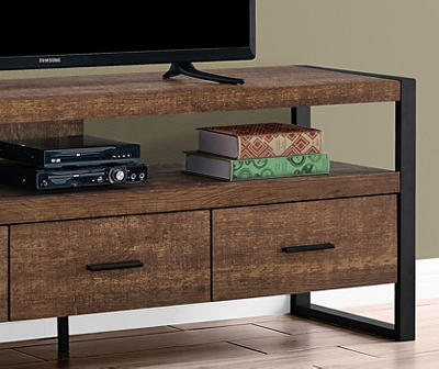 TV STAND 60"L BRWN RECLAIMED WOOD 3 DRWR