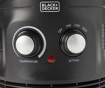 Black + Decker 360° 2-in-1 Desktop Heater & Fan