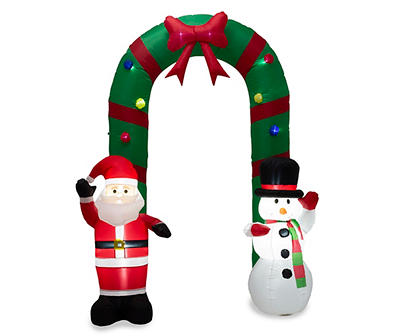 8FT Inflatable Santa Snowman Gate Arch