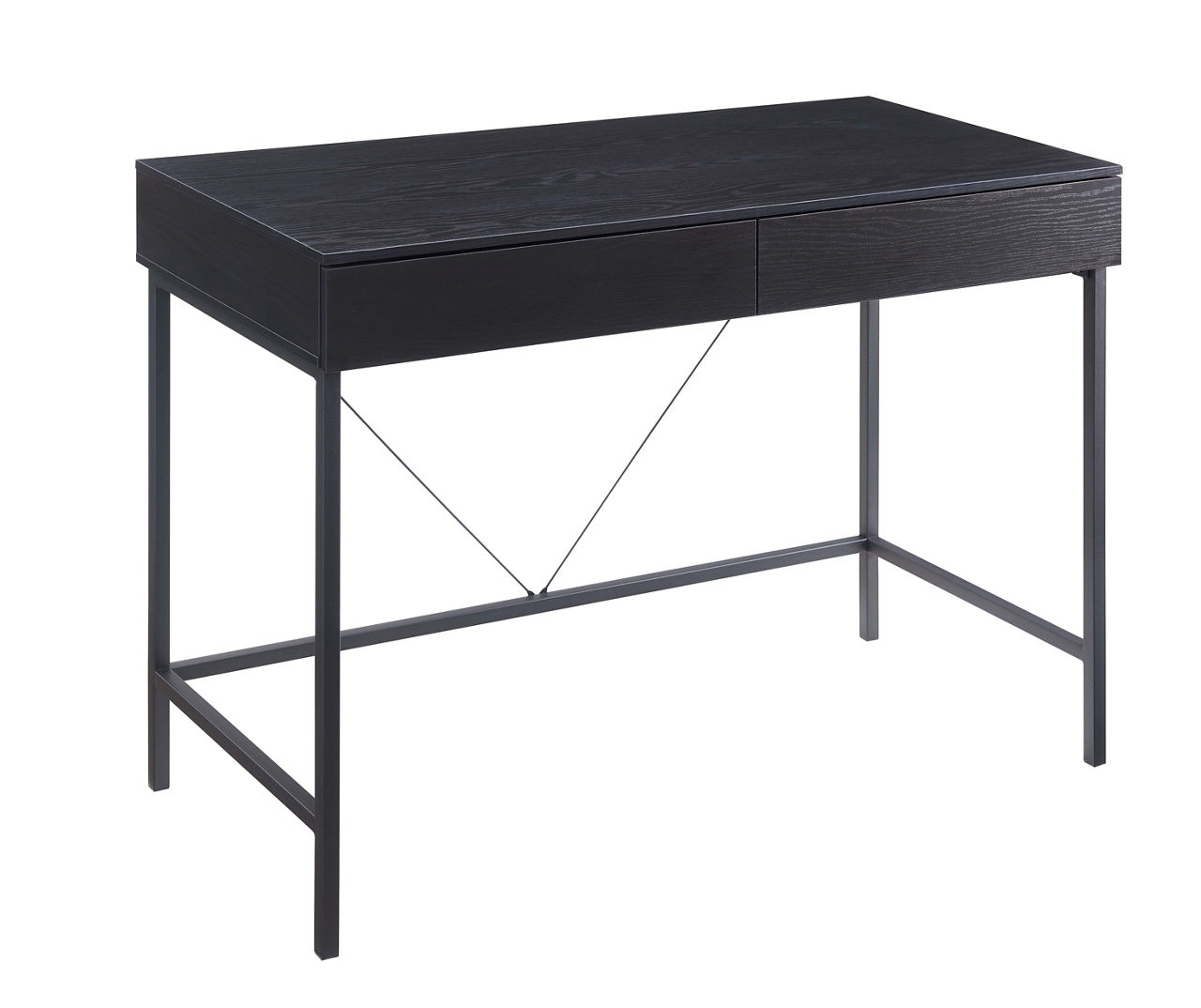 Real Living Woodgrain & Metal Single Drawer Desk