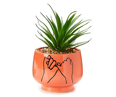 Plant in Hands Ceramic Pot