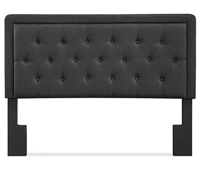 Amery Charcoal Gray Tufted Upholstered Queen Headboard