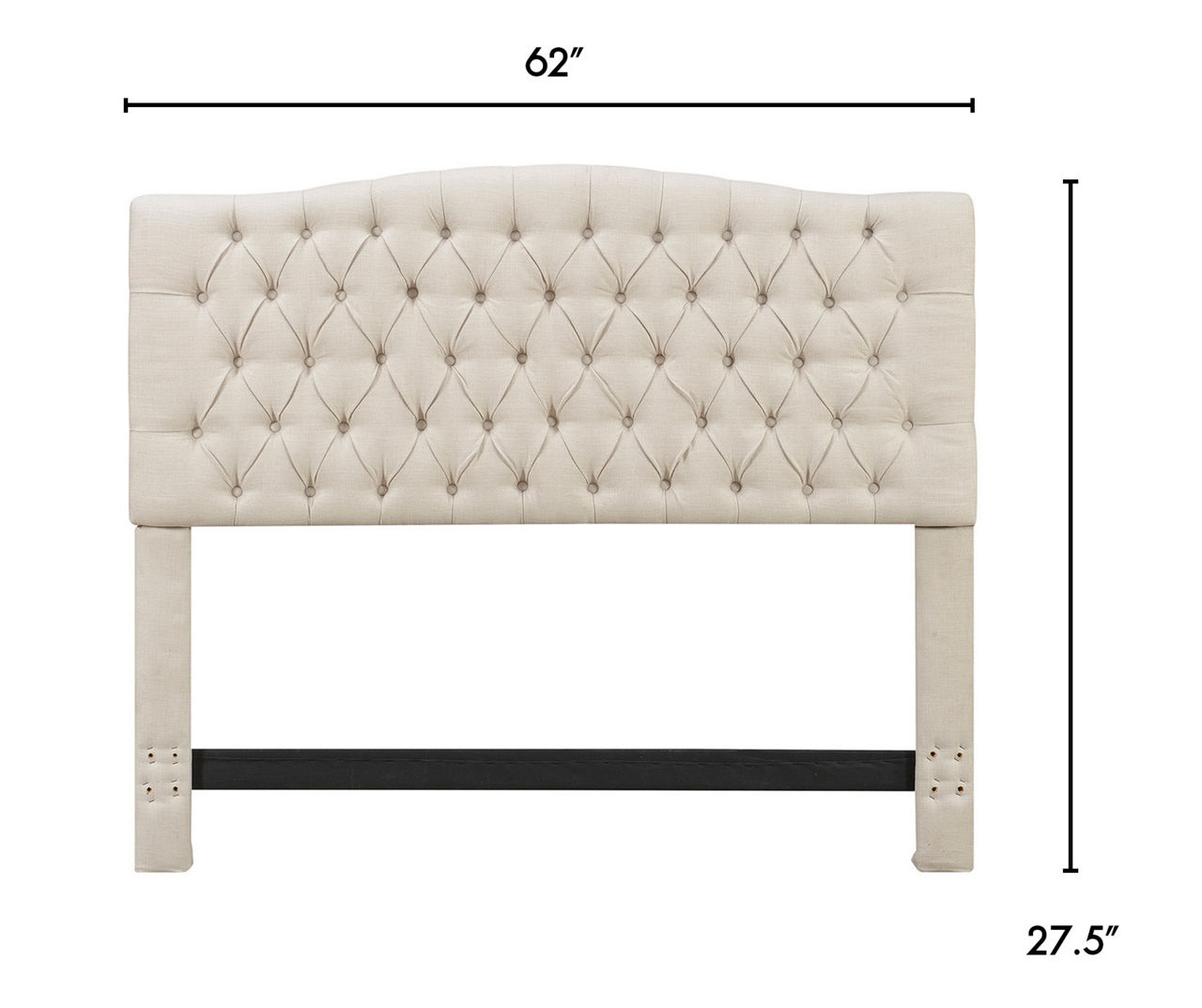 Beige Celeste Upholstered Queen Headboard
