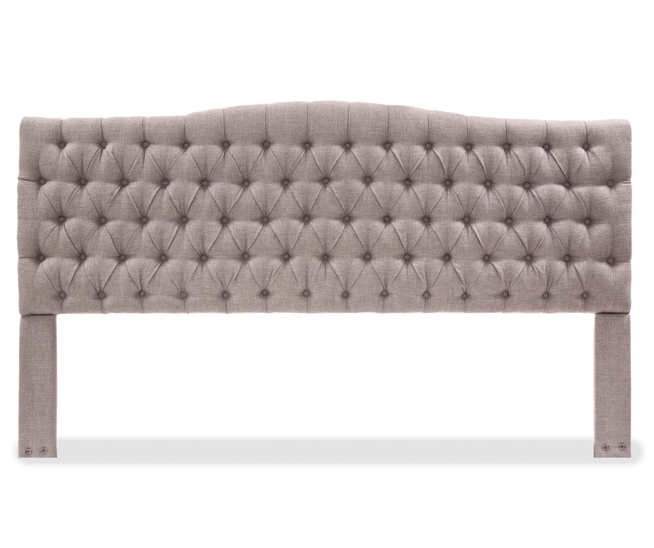 Brown Upholstered Linen King Headboard Big Lots