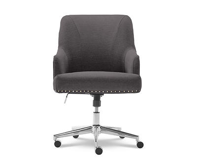 Leighton Dark Gray Memory Foam Fabric Office Chair