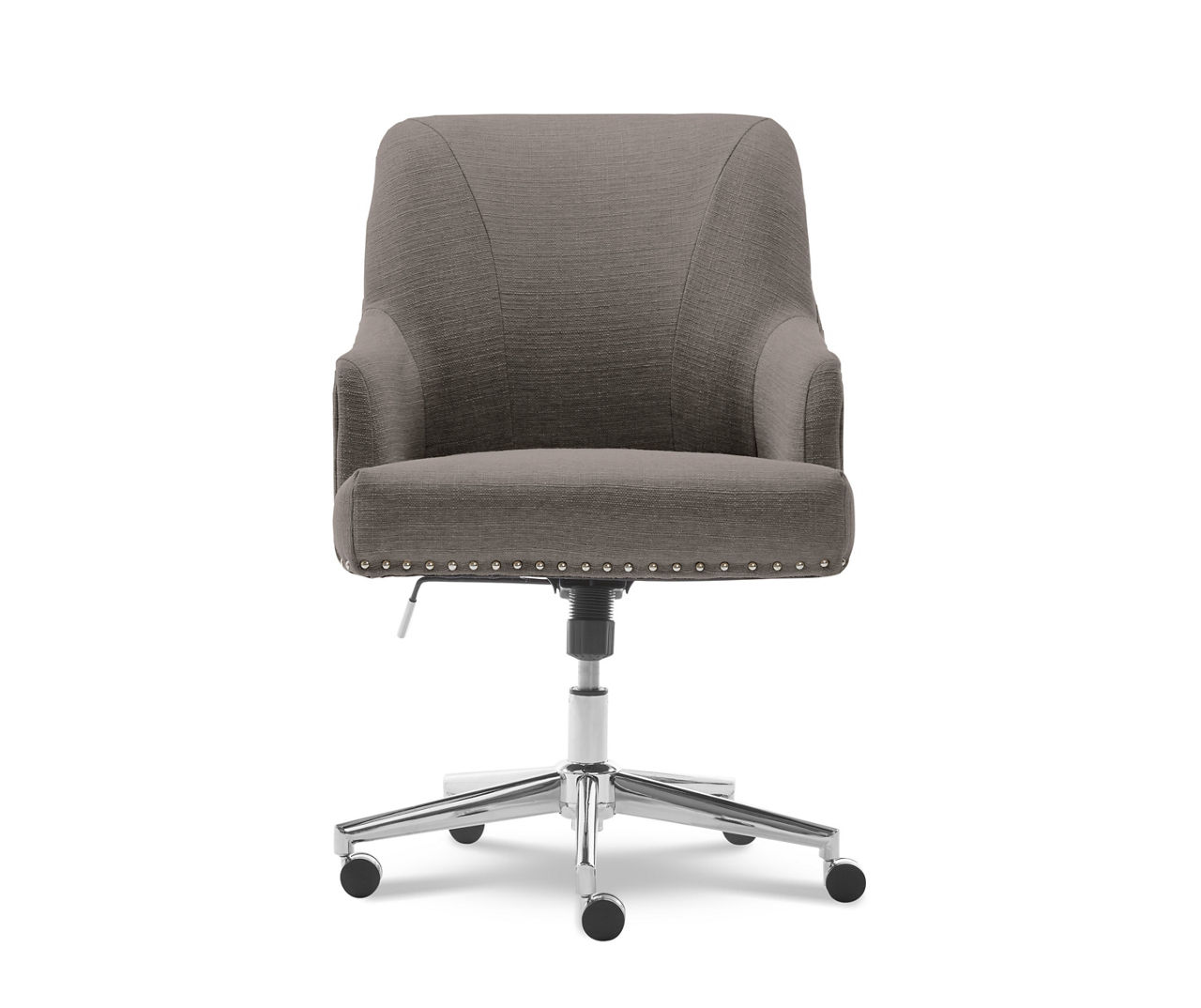 Leighton Medium Gray Memory Foam Fabric Office Chair