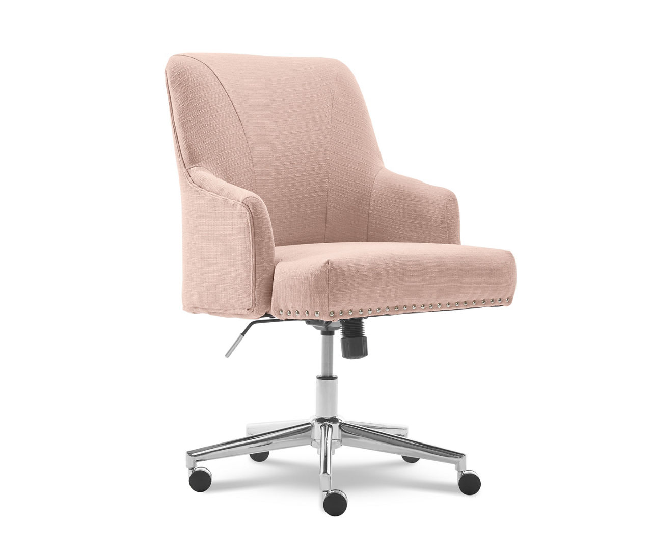 Serta Leighton Blush Pink Memory Foam Fabric Office Chair | Big Lots