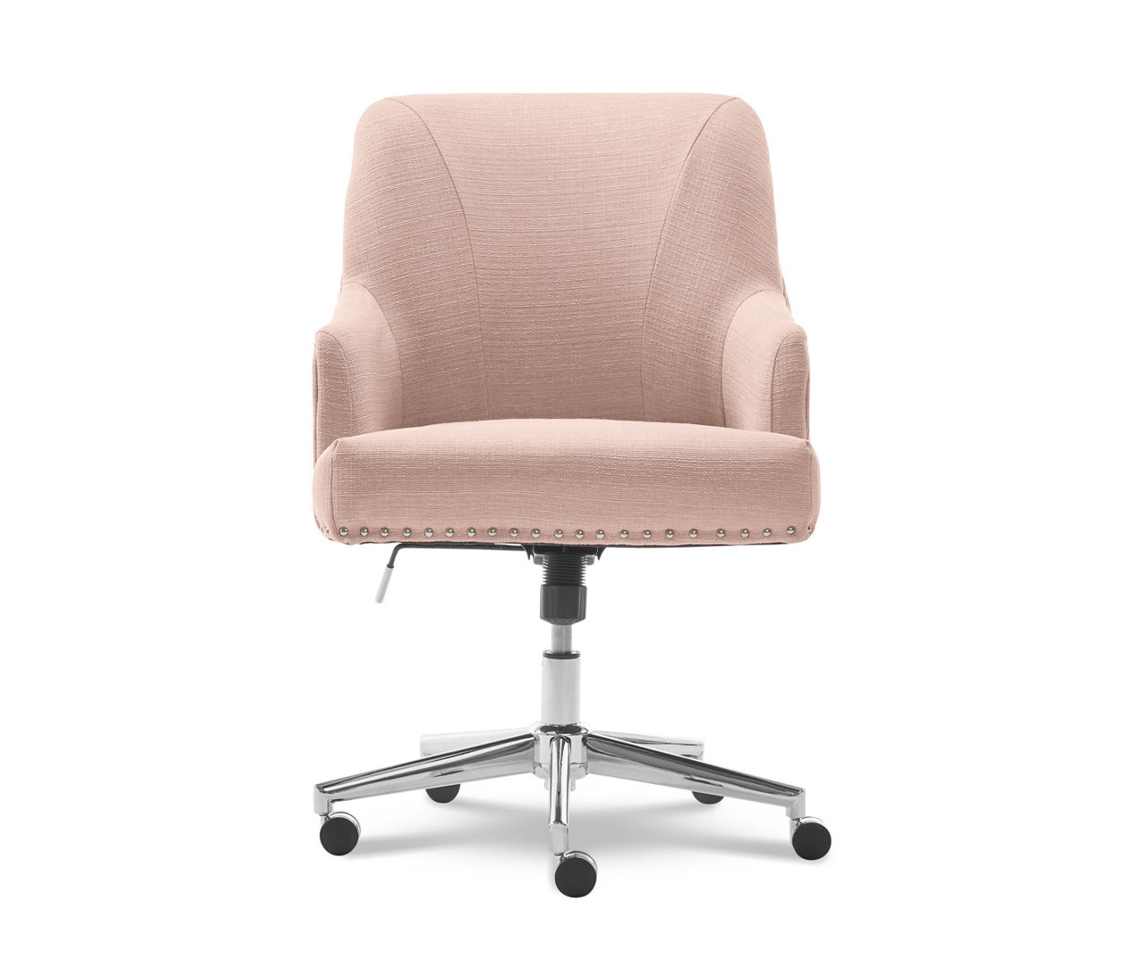 Leighton Blush Pink Memory Foam Fabric Office Chair