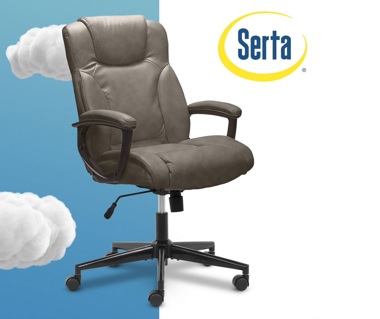 Serta Connor Upholstered Executive High-Back Office Chair with