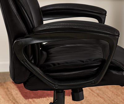 Black Hannah I Bonded Leather Office Chair